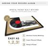 imageMCS Double Matte Record Album Frame 165x25 Record Frame Black Frame for LP Vinyl Record ampamp Jacket Display 2Pack