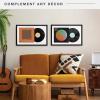 imageMCS Double Matte Record Album Frame 165x25 Record Frame Black Frame for LP Vinyl Record ampamp Jacket Display 2Pack
