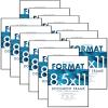 imageMCS Format Document Frame Diploma and Certificate Frame Black 85 x 11 6PackBlack