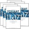 imageMCS Format Document Frame Diploma and Certificate Frame Black 85 x 11 6PackBlack