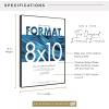 imageMCS Format Document Frame Diploma and Certificate Frame Black 85 x 11 6PackBlack