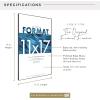 imageMCS Format Document Frame Diploma and Certificate Frame Black 85 x 11 6PackBlack