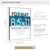 imageMCS Format Document Frame Diploma and Certificate Frame Black 85 x 11 6PackBlack