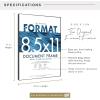 imageMCS Format Document Frame Diploma and Certificate Frame Black 85 x 11 6PackBlack