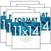 imageMCS Format Document Frame Diploma and Certificate Frame Black 85 x 11 6PackBlack