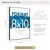 imageMCS Format Document Frame Diploma and Certificate Frame Black 85 x 11 6PackBlack
