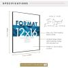 imageMCS Format Document Frame Diploma and Certificate Frame Black 85 x 11 6PackBlack