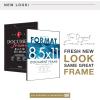 imageMCS Format Document Frame Diploma and Certificate Frame Black 85 x 11 6PackBlack