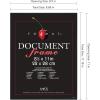 imageMCS Format Document Frame Diploma and Certificate Frame Black 85 x 11 6PackBlack