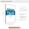 imageMCS Format Document Frame Diploma and Certificate Frame Black 85 x 11 6PackBlack
