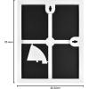 imageMCS Format Document Frame Diploma and Certificate Frame Black 85 x 11 6PackWhite