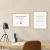 imageMCS Gallery Essential Certificate Document Frame Set 11 x 14 Matted Gallery Wall Frames Fit 85 x 11 Diplomas Documents ampamp Certificates White Woodgrain 6PackNatural Woodgrain