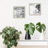 imageMCS Gallery Essential Certificate Document Frame Set 11 x 14 Matted Gallery Wall Frames Fit 85 x 11 Diplomas Documents ampamp Certificates White Woodgrain 6PackGray Woodgrain