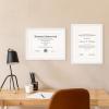 imageMCS Gallery Essential Certificate Document Frame Set 11 x 14 Matted Gallery Wall Frames Fit 85 x 11 Diplomas Documents ampamp Certificates White Woodgrain 6PackWhite Woodgrain