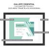 imageMCS Gallery Essential Certificate Document Frame Set 11 x 14 Matted Gallery Wall Frames Fit 85 x 11 Diplomas Documents ampamp Certificates White Woodgrain 6PackBlack Woodgrain