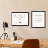 imageMCS Gallery Essential Certificate Document Frame Set 11 x 14 Matted Gallery Wall Frames Fit 85 x 11 Diplomas Documents ampamp Certificates White Woodgrain 6PackBlack Woodgrain