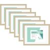 imageMCS Gallery Essential Certificate Document Frame Set 11 x 14 Matted Gallery Wall Frames Fit 85 x 11 Diplomas Documents ampamp Certificates White Woodgrain 6PackNatural Woodgrain