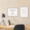 imageMCS Gallery Essential Certificate Document Frame Set 11 x 14 Matted Gallery Wall Frames Fit 85 x 11 Diplomas Documents ampamp Certificates White Woodgrain 6PackGray Woodgrain