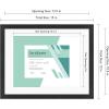 imageMCS Gallery Essential Certificate Document Frame Set 11 x 14 Matted Gallery Wall Frames Fit 85 x 11 Diplomas Documents ampamp Certificates White Woodgrain 6PackBlack Woodgrain