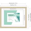 imageMCS Gallery Essential Certificate Document Frame Set 11 x 14 Matted Gallery Wall Frames Fit 85 x 11 Diplomas Documents ampamp Certificates White Woodgrain 6PackNatural Woodgrain