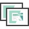 imageMCS Gallery Essential Certificate Document Frame Set 11 x 14 Matted Gallery Wall Frames Fit 85 x 11 Diplomas Documents ampamp Certificates White Woodgrain 6PackBlack Woodgrain