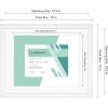 imageMCS Gallery Essential Certificate Document Frame Set 11 x 14 Matted Gallery Wall Frames Fit 85 x 11 Diplomas Documents ampamp Certificates White Woodgrain 6PackWhite Woodgrain