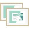 imageMCS Gallery Essential Certificate Document Frame Set 11 x 14 Matted Gallery Wall Frames Fit 85 x 11 Diplomas Documents ampamp Certificates White Woodgrain 6PackNatural Woodgrain