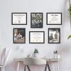 imageMCS Gallery Essential Document Frame  White Woodgrain 85 x 11 in 6 pkBlack Woodgrain