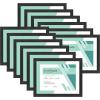 imageMCS Gallery Essential Document Frame  White Woodgrain 85 x 11 in 6 pkBlack Woodgrain