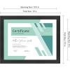 imageMCS Gallery Essential Document Frame  White Woodgrain 85 x 11 in 6 pkBlack Woodgrain