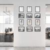 imageMCS Gallery Essential Document Frame  White Woodgrain 85 x 11 in 6 pkBlack Woodgrain