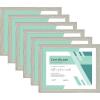 imageMCS Gallery Essential Document Frame  White Woodgrain 85 x 11 in 6 pkGray Woodgrain