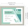 imageMCS Gallery Essential Document Frame  White Woodgrain 85 x 11 in 6 pkGray Woodgrain
