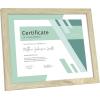 imageMCS Gallery Essential Document Frame  White Woodgrain 85 x 11 in 6 pkNatural Woodgrain