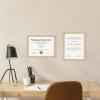 imageMCS Gallery Essential Document Frame  White Woodgrain 85 x 11 in 6 pkNatural Woodgrain