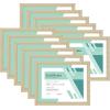 imageMCS Gallery Essential Document Frame  White Woodgrain 85 x 11 in 6 pkNatural Woodgrain