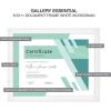 imageMCS Gallery Essential Document Frame  White Woodgrain 85 x 11 in 6 pkWhite Woodgrain
