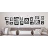 imageMCS Gallery Essential Picture Frames Photo Gallery Wall Frame Set with 4 x 6 Inch 5 x 7 Inch and 8 x 10 Inch Frames White Woodgrain 7 PieceBlack Woodgrain