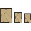 imageMCS Gallery Essential Picture Frames Photo Gallery Wall Frame Set with 4 x 6 Inch 5 x 7 Inch and 8 x 10 Inch Frames White Woodgrain 7 PieceBlack Woodgrain