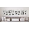 imageMCS Gallery Essential Picture Frames Photo Gallery Wall Frame Set with 4 x 6 Inch 5 x 7 Inch and 8 x 10 Inch Frames White Woodgrain 7 PieceGray Woodgrain
