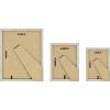 imageMCS Gallery Essential Picture Frames Photo Gallery Wall Frame Set with 4 x 6 Inch 5 x 7 Inch and 8 x 10 Inch Frames White Woodgrain 7 PieceGray Woodgrain
