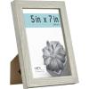 imageMCS Gallery Essential Picture Frames Photo Gallery Wall Frame Set with 4 x 6 Inch 5 x 7 Inch and 8 x 10 Inch Frames White Woodgrain 7 PieceGray Woodgrain