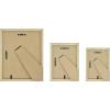 imageMCS Gallery Essential Picture Frames Photo Gallery Wall Frame Set with 4 x 6 Inch 5 x 7 Inch and 8 x 10 Inch Frames White Woodgrain 7 PieceNatural Woodgrain