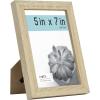 imageMCS Gallery Essential Picture Frames Photo Gallery Wall Frame Set with 4 x 6 Inch 5 x 7 Inch and 8 x 10 Inch Frames White Woodgrain 7 PieceNatural Woodgrain