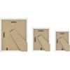 imageMCS Gallery Essential Picture Frames Photo Gallery Wall Frame Set with 4 x 6 Inch 5 x 7 Inch and 8 x 10 Inch Frames White Woodgrain 7 PieceWhite Woodgrain