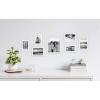 imageMCS Gallery Essential Picture Frames Photo Gallery Wall Frame Set with 4 x 6 Inch 5 x 7 Inch and 8 x 10 Inch Frames White Woodgrain 7 PieceWhite Woodgrain