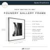 imageMCS Master ampamp Co Foundry Metal Gallery Wall Frame Dark Silver 11 x 14 in matted to 85 x 11 inDark Silver