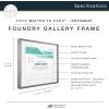 imageMCS Master ampamp Co Foundry Metal Gallery Wall Frame Dark Silver 11 x 14 in matted to 85 x 11 inDark Silver