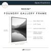 imageMCS Master ampamp Co Foundry Metal Gallery Wall Frame Dark Silver 11 x 14 in matted to 85 x 11 inDark Silver