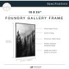 imageMCS Master ampamp Co Foundry Metal Gallery Wall Frame Dark Silver 11 x 14 in matted to 85 x 11 inDark Silver